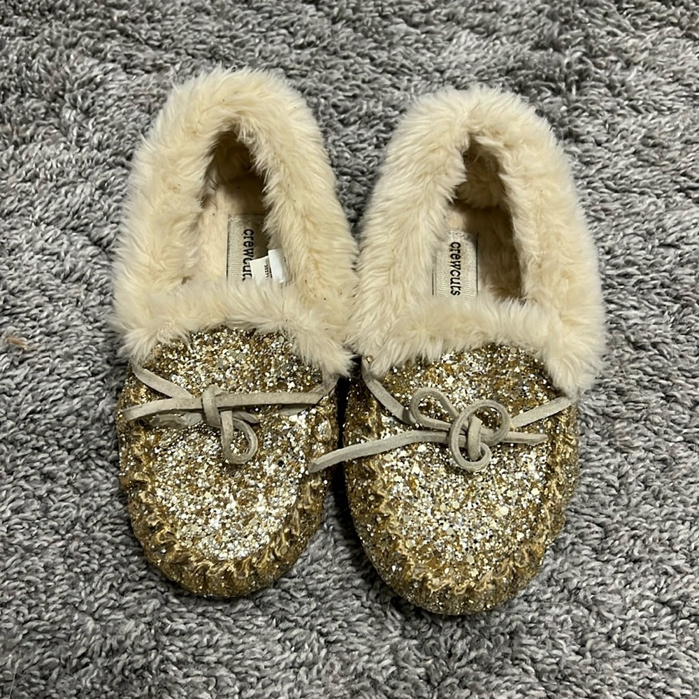 Glitter moccasins